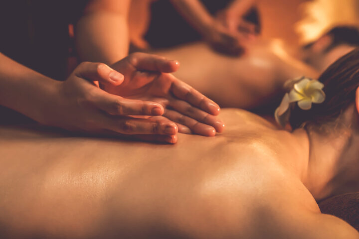 Aroma-Öl-Paarmassage